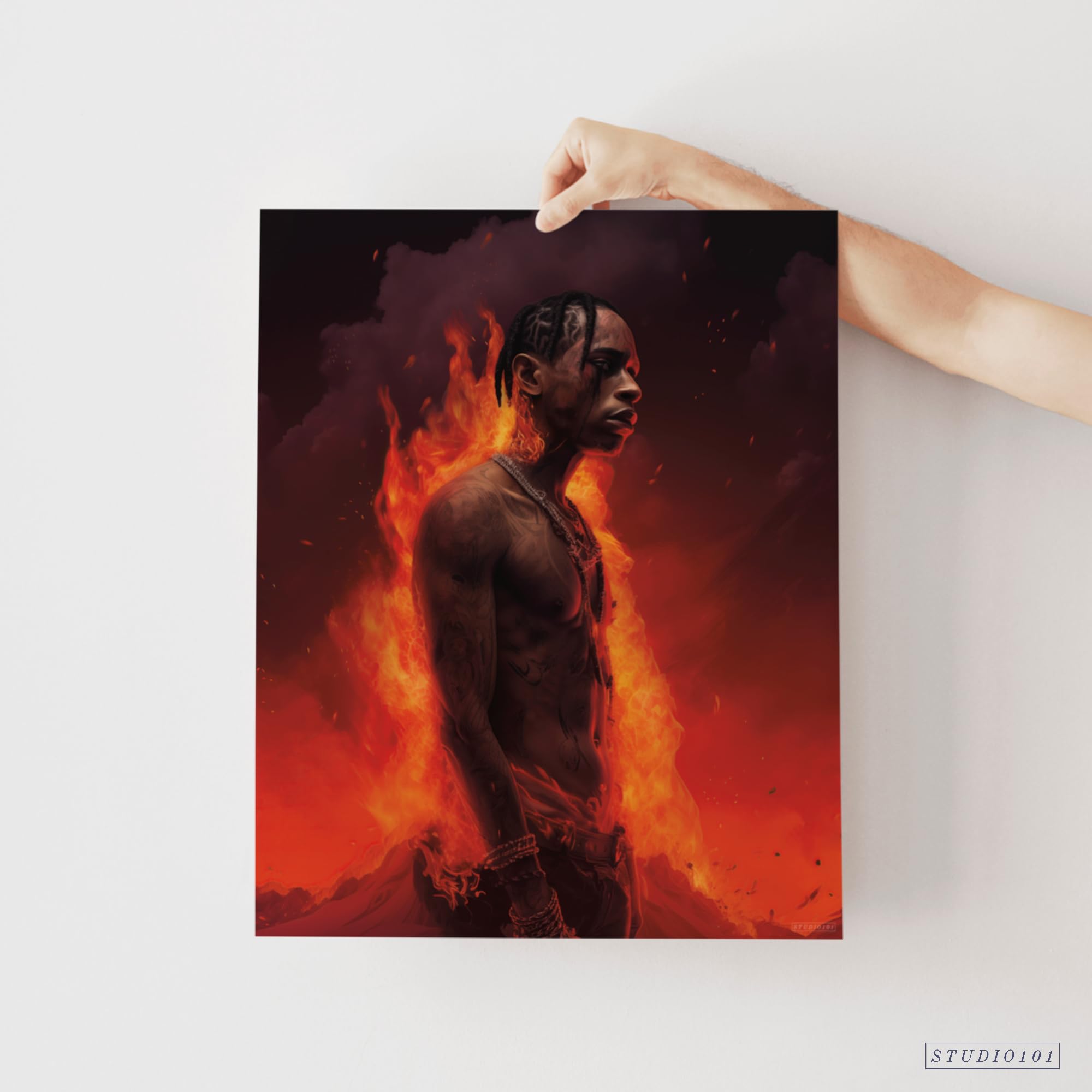 Amazon.com: Studio101 Travis Scott Poster - Original 16'' x 20