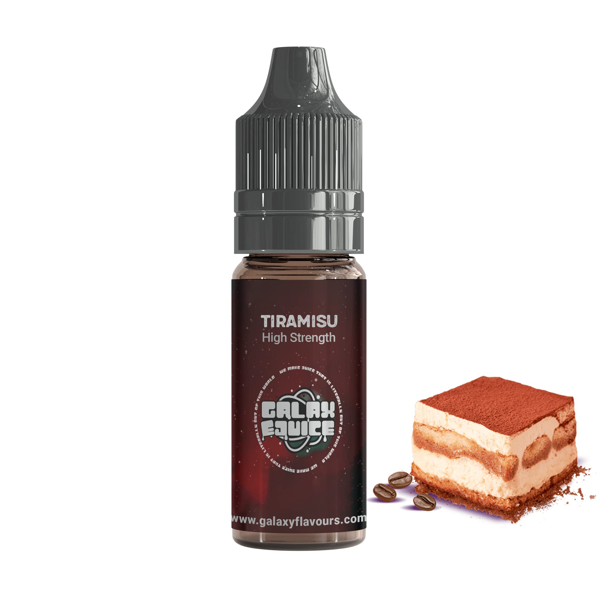 GALAXEJUICE Tiramisu High Strength Flavouring - 230+ Flavours - Galaxy Food Flavours - 10ml Bottle