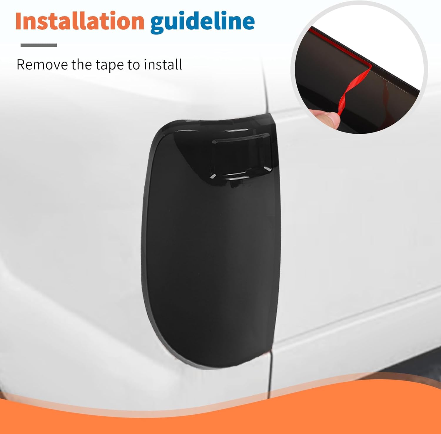 JeCar Tail Light Cover for 2008-2016 Ford F250/F350/F450/F550 - Smoked Tail Lamp Cover Trim Guards Exterior Accessories