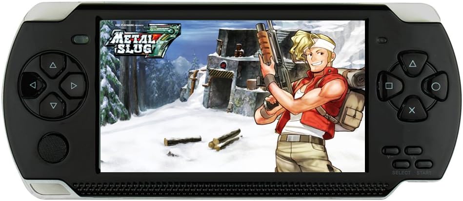 SUBOR A1 4.3" LCD Handheld Portable Game Player Console MP3 MP4 MP5 Media player PSP Style TF card/TV-Out/Camera (3000 Games Build in)- Black 4GB