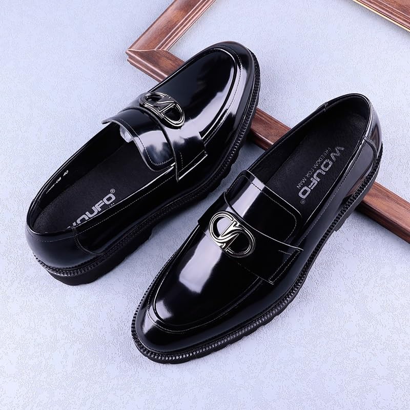 Men's Casual Genuine Leather Flats Soft Driving Walking Loafer Shoes Man Brogue Business Shoes4