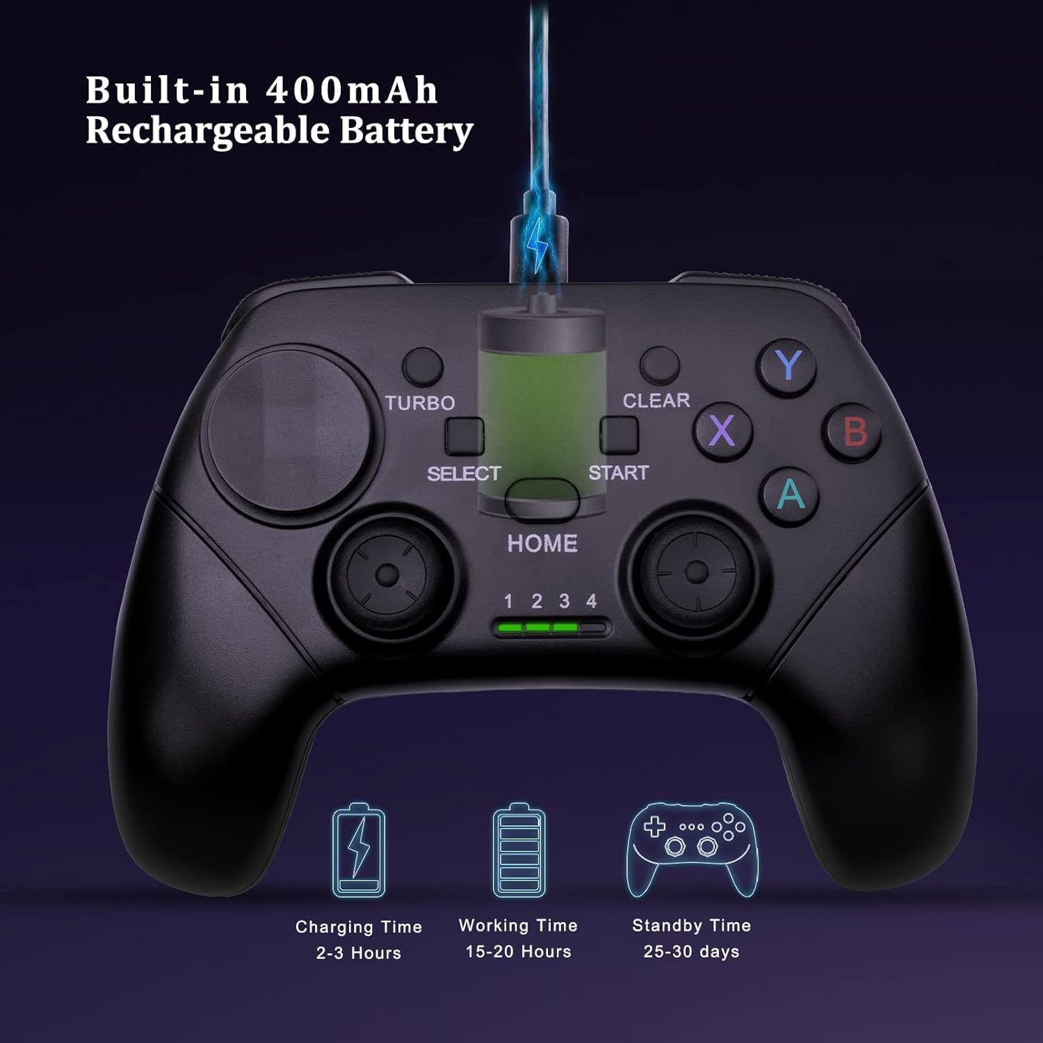 Koiiko Wireless Game Controller für iPhone, Android, PC, Bluetooth Mobile Gaming Controller für iPhone 15, iPhone 16, Samsung Galaxy S25, Huawei, Motorola, Google-Call of Duty (Schwarz)
