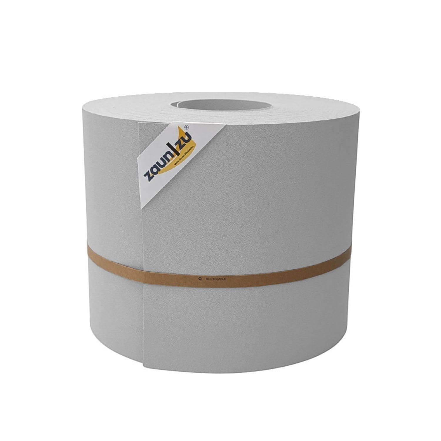 Premium Maxi 50 Meter Rolle 24cm hoch | Sichtschutzstreifen PP für Doppelstabmatten Sichtschutz | Zaunblende Made in Germany Lichtgrau 50m