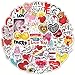 FANDE Adesivi D'amore, Adesivi D'amore a Tema di San Valentino, un Gran Numero di Adesivi con Graffiti di Cartoni Animati ad Alta Definizione, Adesivi per Valigie per Laptop (100PCS)