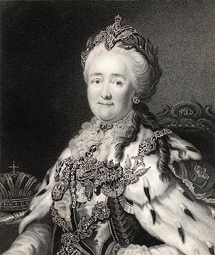Image sur toile Catherine II de Russie tableau décoration murale Alexander Roslin 60x90