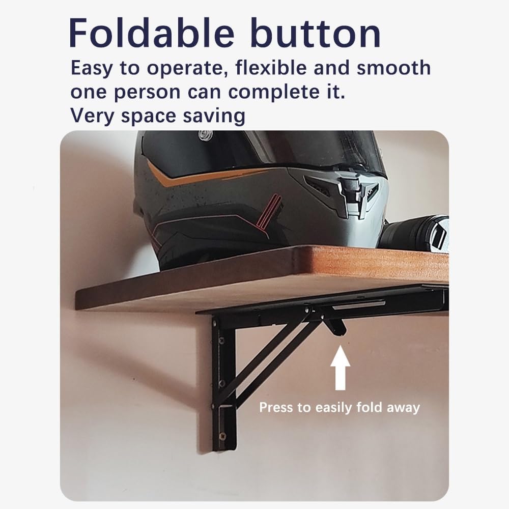 Folding Wall Mounted Workbench & Drop Leaf Dining Table - Space-Saving Solid Wood Table for Small Rooms Laundry Study Bedroom Bathroom (100x30cm/40x12in)