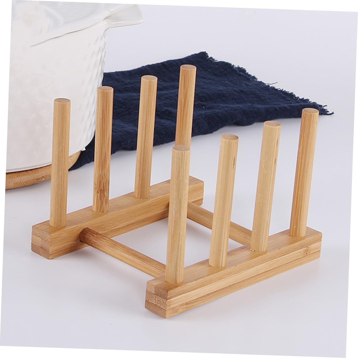 COLLBATH 2 Pack Wood Drain Rack Over Sink Dish Drying Rack Large Kitchen Shelf Kitchen Sink Drainboard Drainer Storage Cabinet Organizer