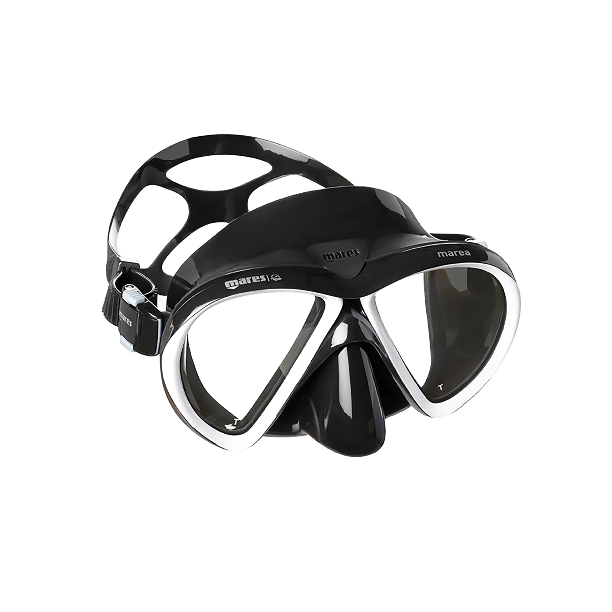 Mares Marea - Máscara de Buceo Bi-Vidrio, Volumen Reducido, Falda de Silicona Integral, Confort Doble Borde Snorkel Adulto