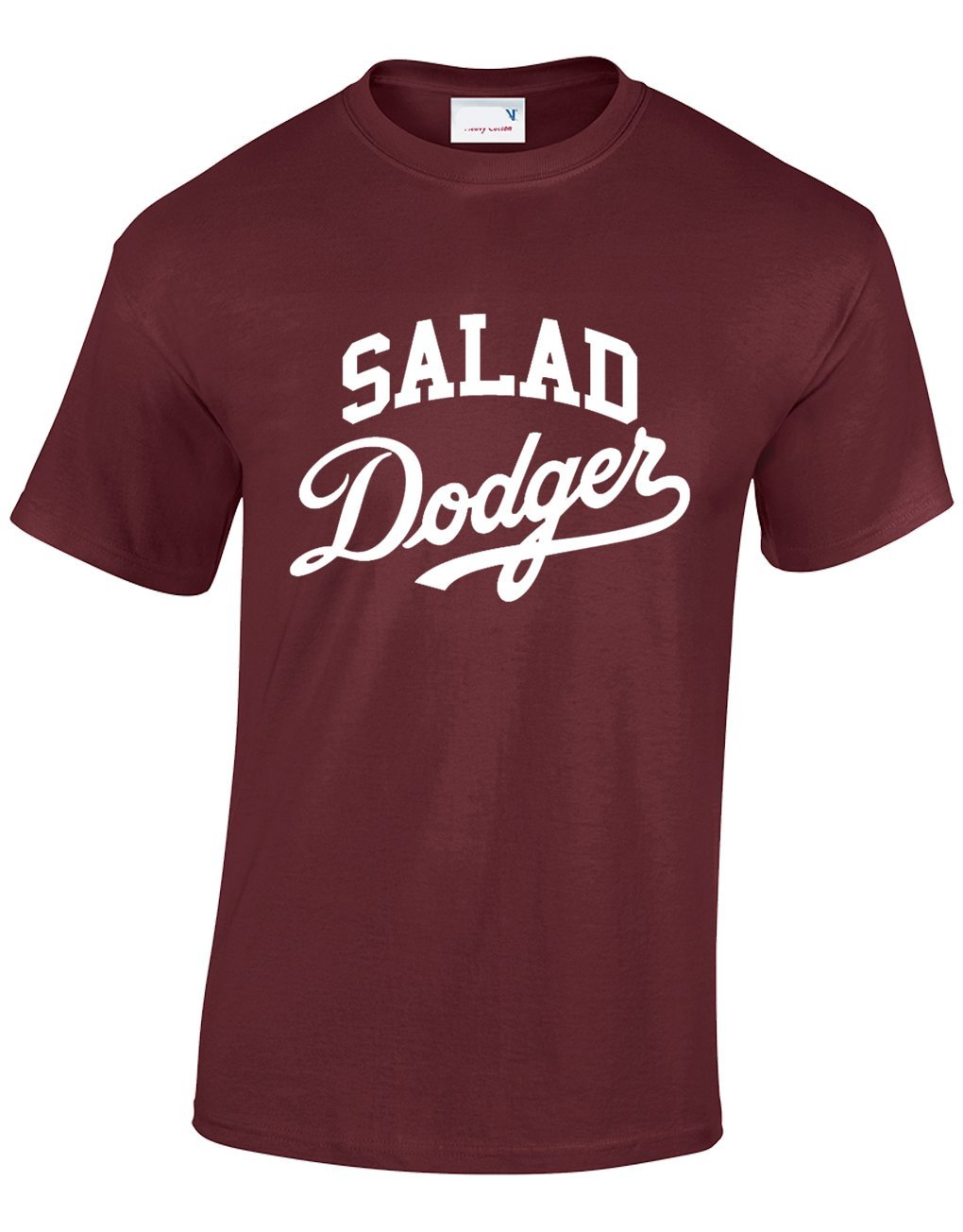 Crown Designs Salad Dodger Funny Cool for Men & Teenagers T-Shirts Tops - Maroon/XX-Large