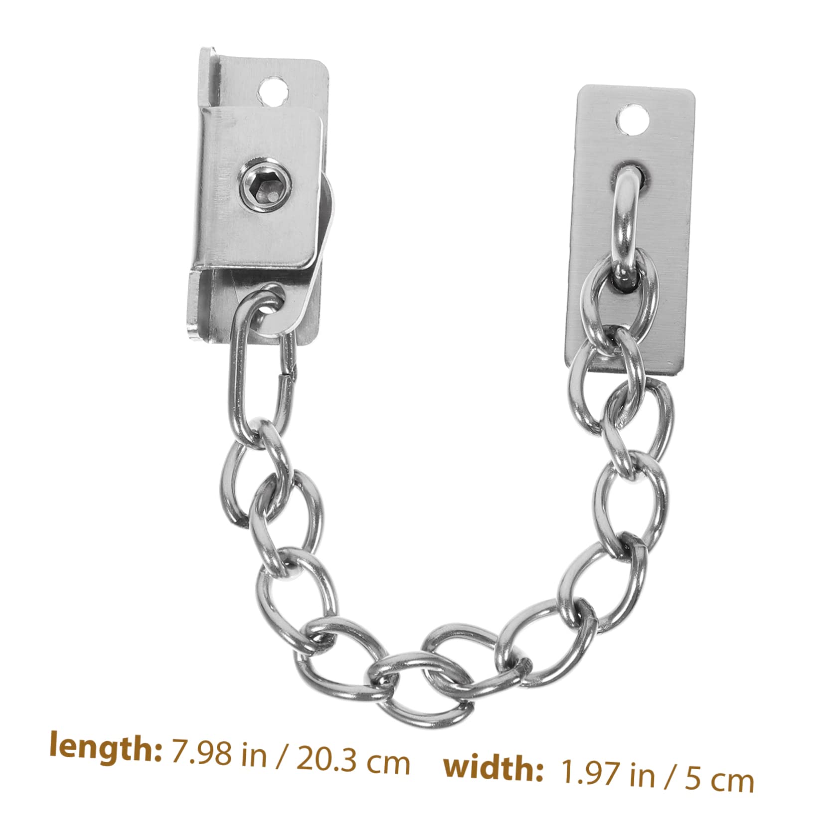 LIFKICH Stainless Steel Window Lock Safety Chain for Doors Security Locks No Drilling Easy to Install