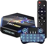 Android TV Box 11.0 Smart TV Box 4GB RAM 64GB ROM con CPU RK3566 Cortex-A53, Compatible con 4K...