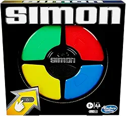 Hasbro Gaming, Jogo de Memória, Simon, Clássico - Jogo Eletrônico para Adultos e Crianças, 1 ou Mais Jogadores - A partir de 8 Anos