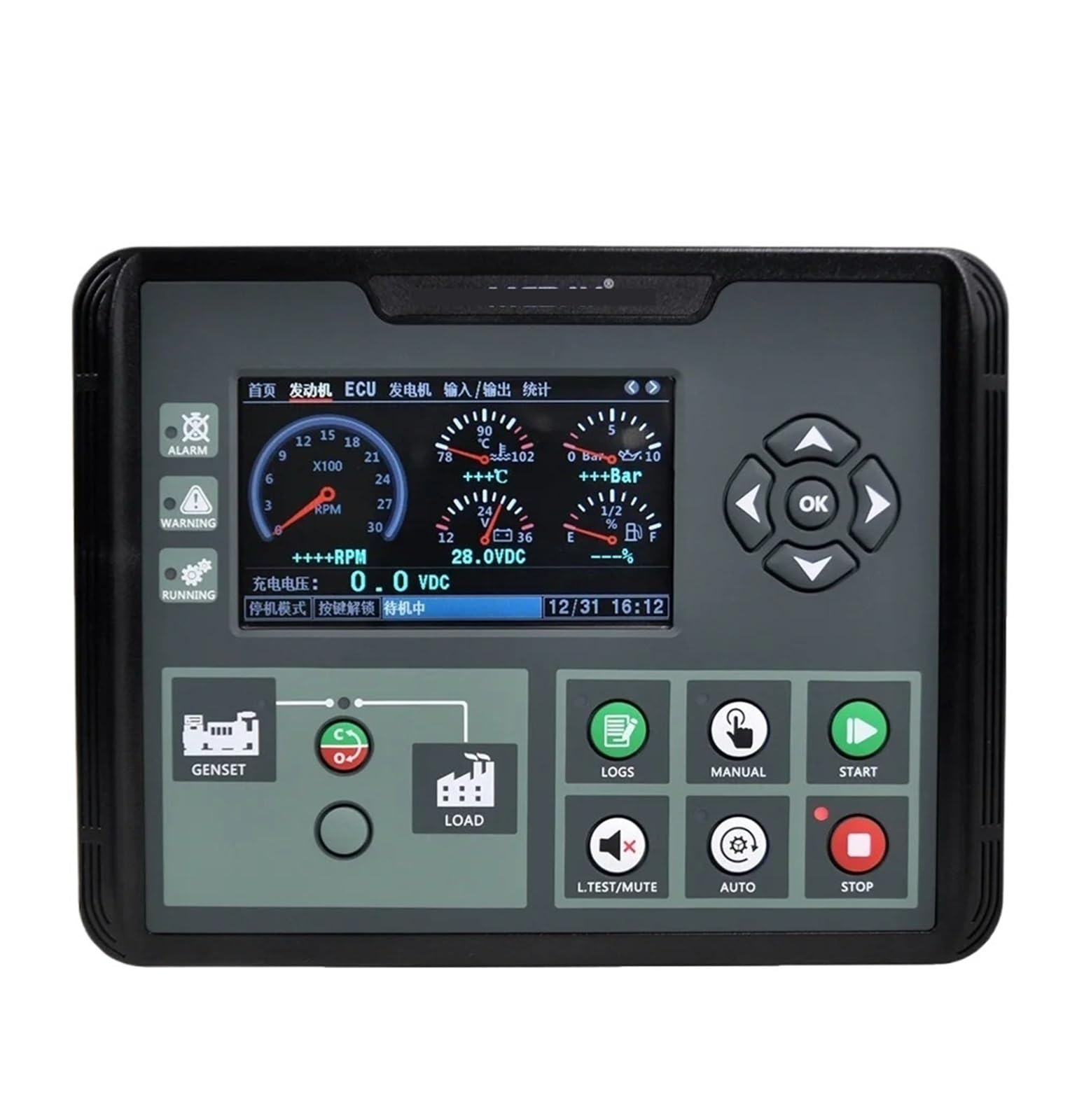 Jdilfunu Dc70d Mkii Dc70d Dc72d Dc70dr Dc72dr Mkii Generator Controller Auto Start Stop Control Module 1Pcs(Dc70d Mkii)