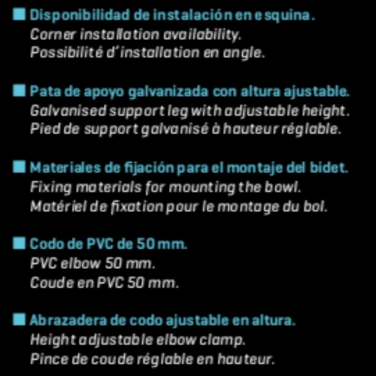 Bidet Suspendido Cerámico de Baño | Bidé al Aire Fondo Reducido Sin Tapa Redondo Cerámico Moderno y Fácil Limpieza | Blanco Brillo