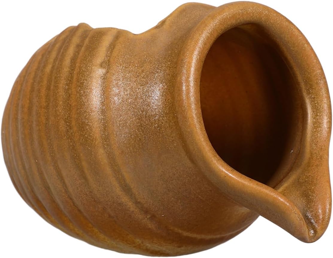 Ceramic Water Fountain Pot for Indoor and Outdoor Use Decorative Circulating Waterfall Jar Fish Ornament Oxygen Filtration Feature