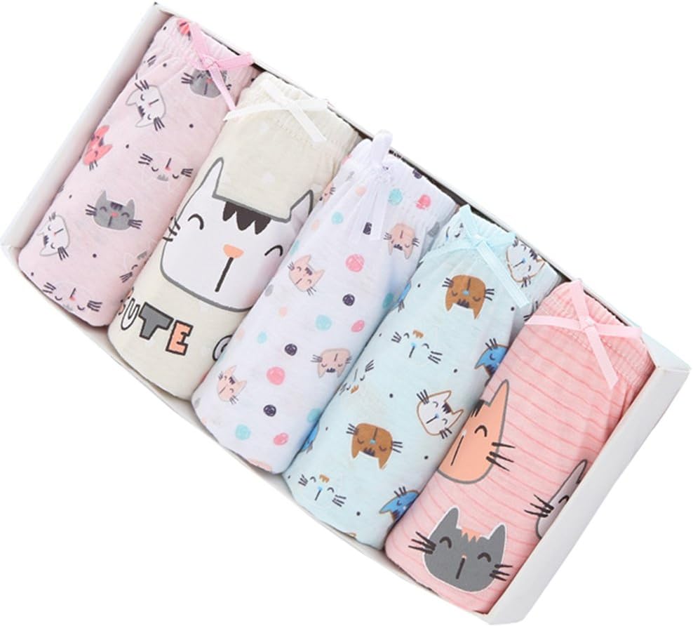 CHUNG Toddlers Little Girls Cotton Briefs Panties Pack of 5/6 Print Underwear 2T-10Years - Image 4