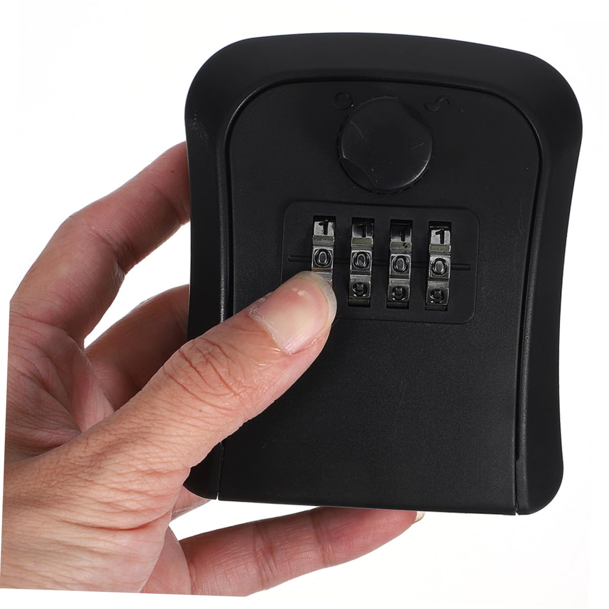 Operitacx 2 Juegos Cuadro De Clave De Contraseña Cerradura De Combinación Candado Metro Caja De Seguridad con Código Caja De Seguridad Portátil Llavero para Exterior Abs Black 3 Piezas * 2