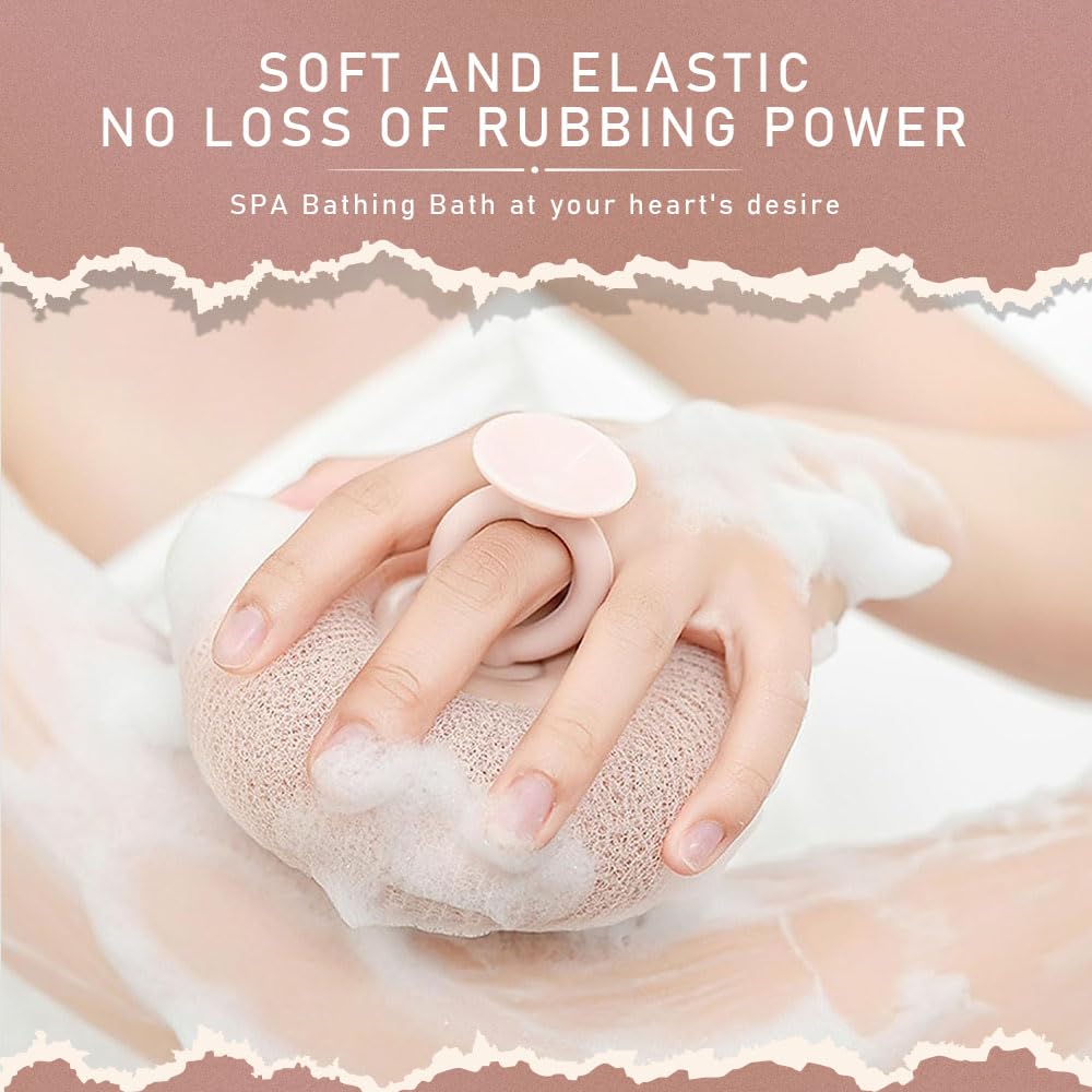 Super Soft Sunflower Suction Cup Bath Ball, 2025 New Suction Cup Super Soft Bath Sponge Flower for Men Women, 2-in-1 Sunflower Bath Ball Exfoliating Bath Sponge Cleaning Brush Shower Ball (A)