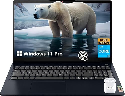 Lenovo IdeaPad 3 - Laptop empresarial con pantalla táctil FHD de 15.6 pulgadas, Intel Core i5, 16 GB de RAM, SSD de 1 TB, Windows 11 Pro, HDMI,