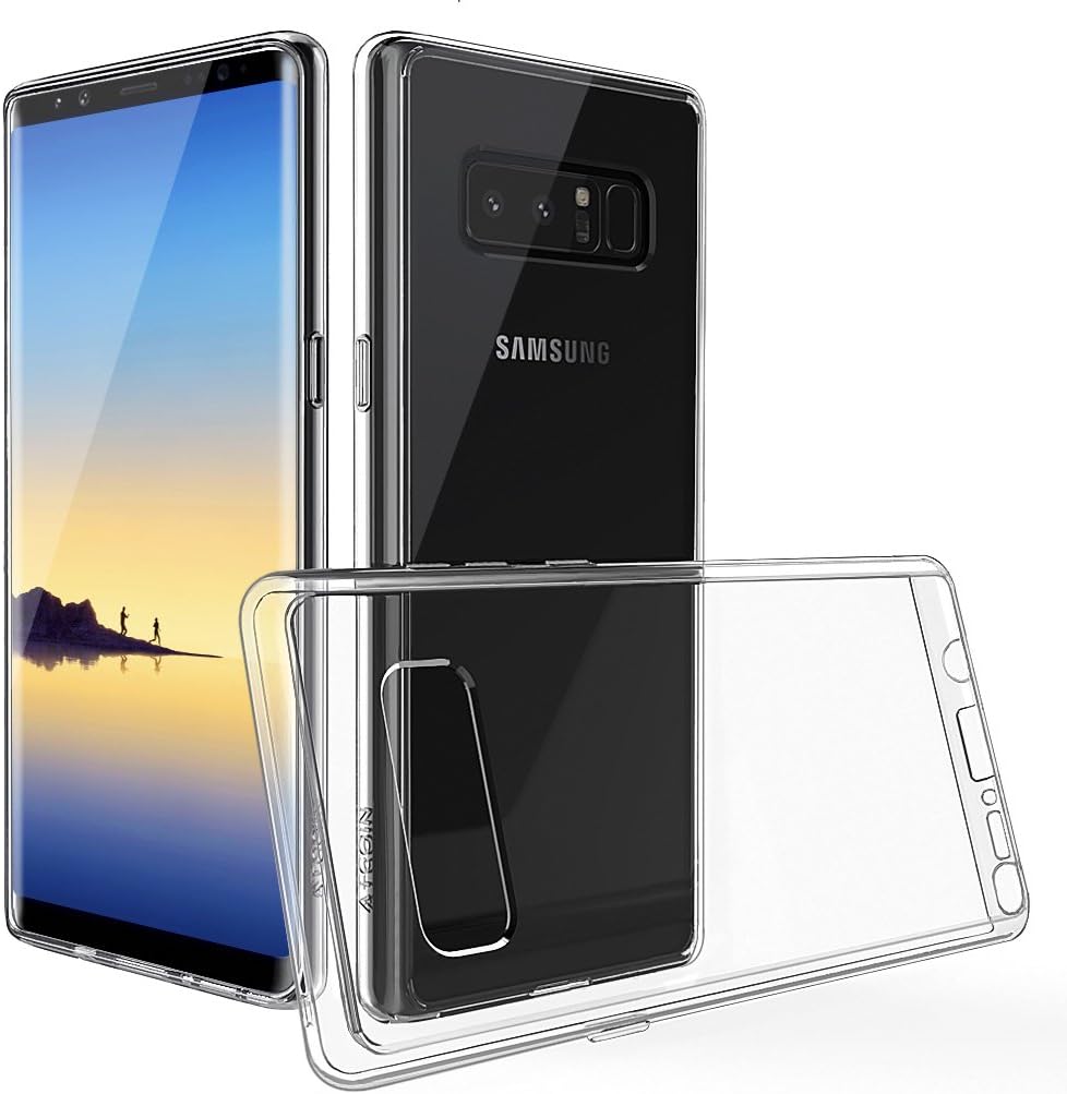 Galaxy Note 8 Case, ATGOIN [Scratch Resistant] Crystal Clear Slim Fit Flexible TPU Gel Rubber Soft Silicone Protective Case for Samsung Galaxy Note 8 2017 Release (Clear)