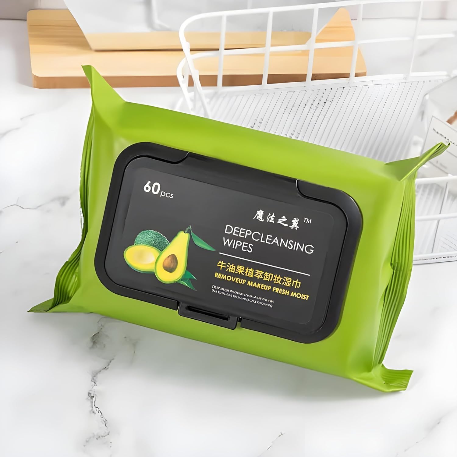 VALKYRIE Green Makeup Removing Disposable Wipes makup remover Super Soft Face Wipes face cleaning wipes Super Soft Face Wipes with Gentle Cleansers REMOVING DISPOSABLE WIPES (PACK OF 2)-picture-35