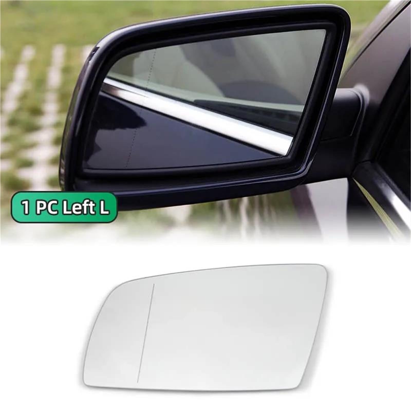 Verre Recul Miroir Pour Série 5 E60 E61 2003-2008 Rétroviseur Extérieur Électrique Grand Angle Chauffant Retroviseur(1pc Left)