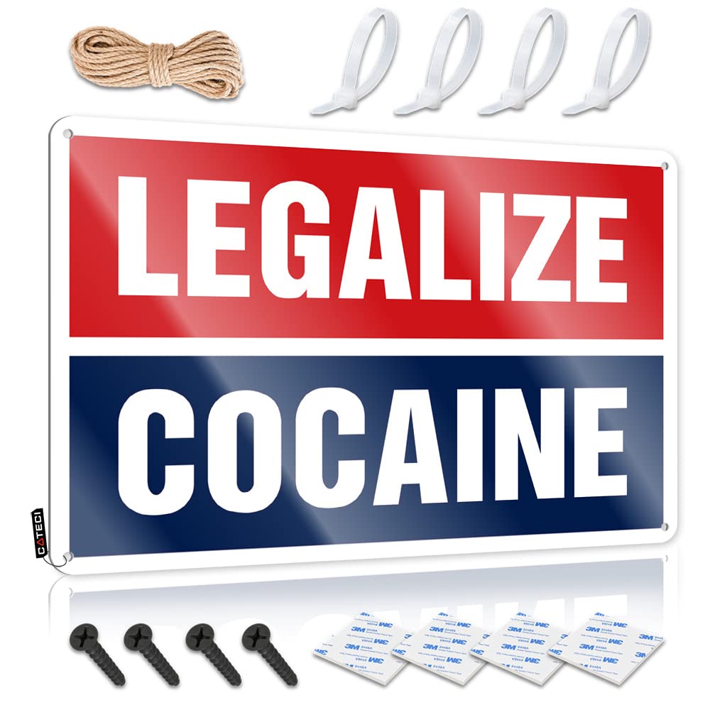Funky, Decoration Man Cave Bar Custom Legalize Cocaine | Rustic Western Wall Art(30X40CM)