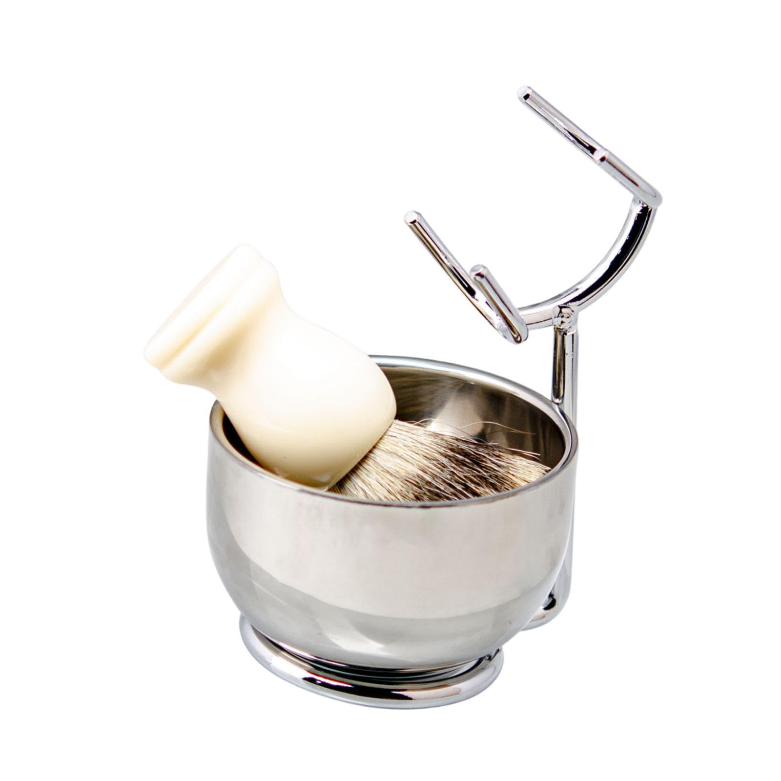 Ensemble de rasage pour hommes, 2 pièces, porte-brosse Hu