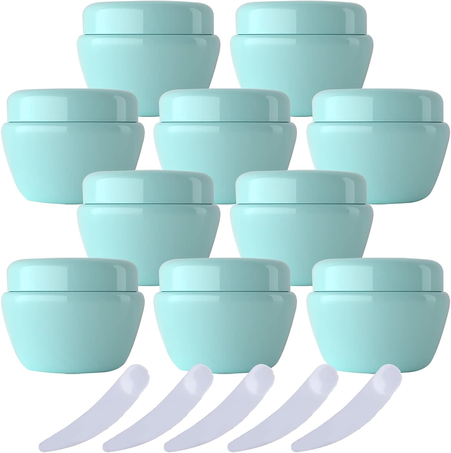 FLYIODFCXV cosmetic jar, Pack of 20,Plastic Cream Jars Cosmetic Pots, Mushroom Shape Containers Storage Pot for Travel(Purple,30ml)
