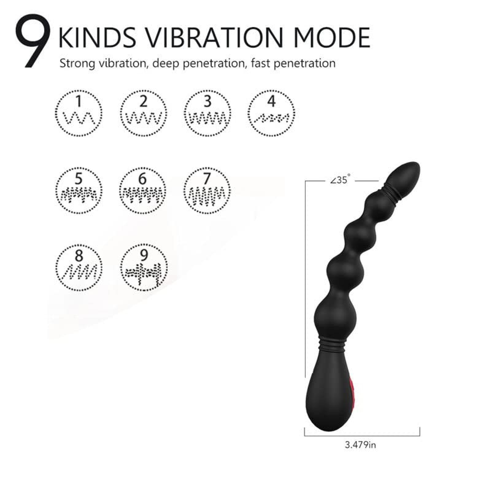 Vibratore Butt Plug vibrante Vibrazione Palline anali Butt Plug Giocattoli adulti del sesso Massaggio prostatico vibrante anale Prodotti del sesso di coppia