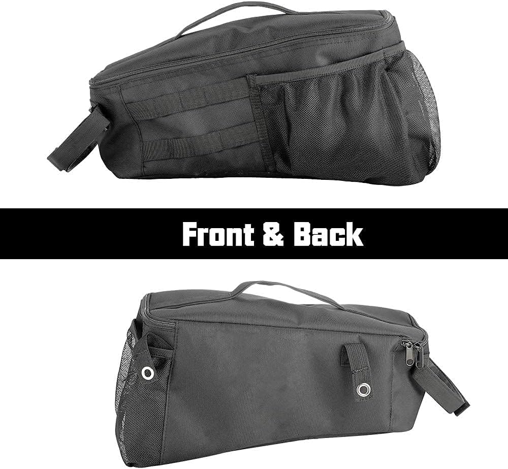 SUNPIE Compatible with 2007-2018 JKU 4 Doors Storage Bag Accessories Tools Bag Black Trunk Organizer(NOT for 2 Doors)-Pack of 2