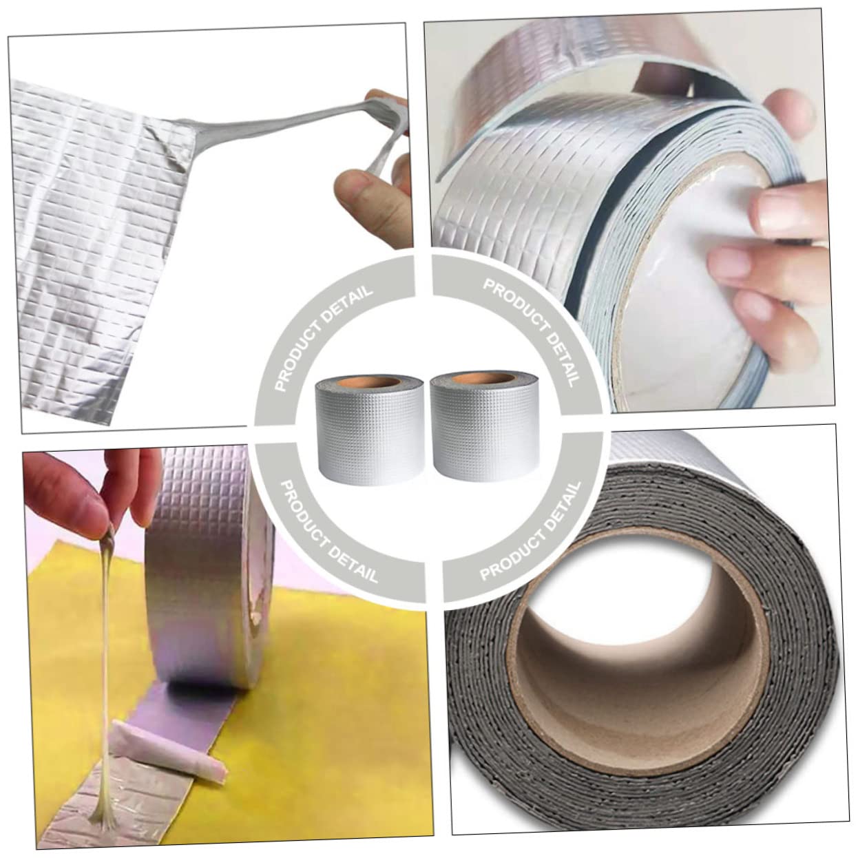 SOLUSTRE Sealing Tape 2pcs Leakage Repair Tape Butyl Sealant for Water Basin Sticker Repair Tape for Plumbing Tools