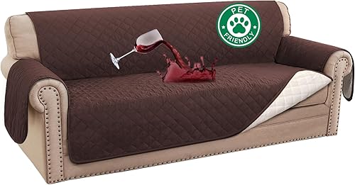Turquoize Funda de sofá 100% impermeable para perros, protector de sofá triple antideslizante para sofá de 3 cojines, protector de muebles para