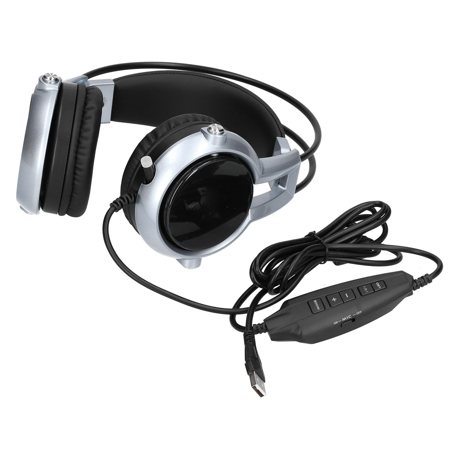 Yosoo Health Gear Słuchawki Gamingowe 7.1 Surround Sound, RGB Wired (BLUE)