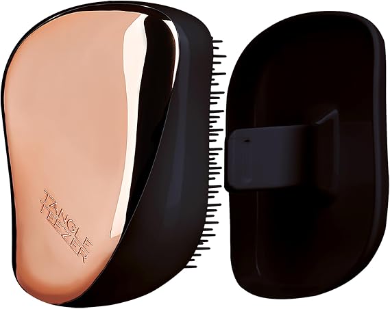 Tangle Teezer Compact Styler Rose Gold Black Saç Fırçası -Seyahat ve Çanta Boy Tarak
