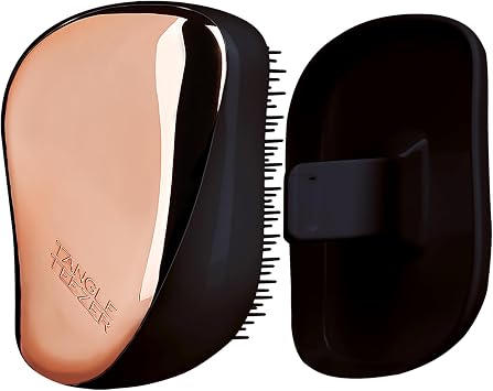 Tangle Teezer Compact Styler Rose Gold Black Saç Fırçası -Seyahat ve Çanta Boy Tarak