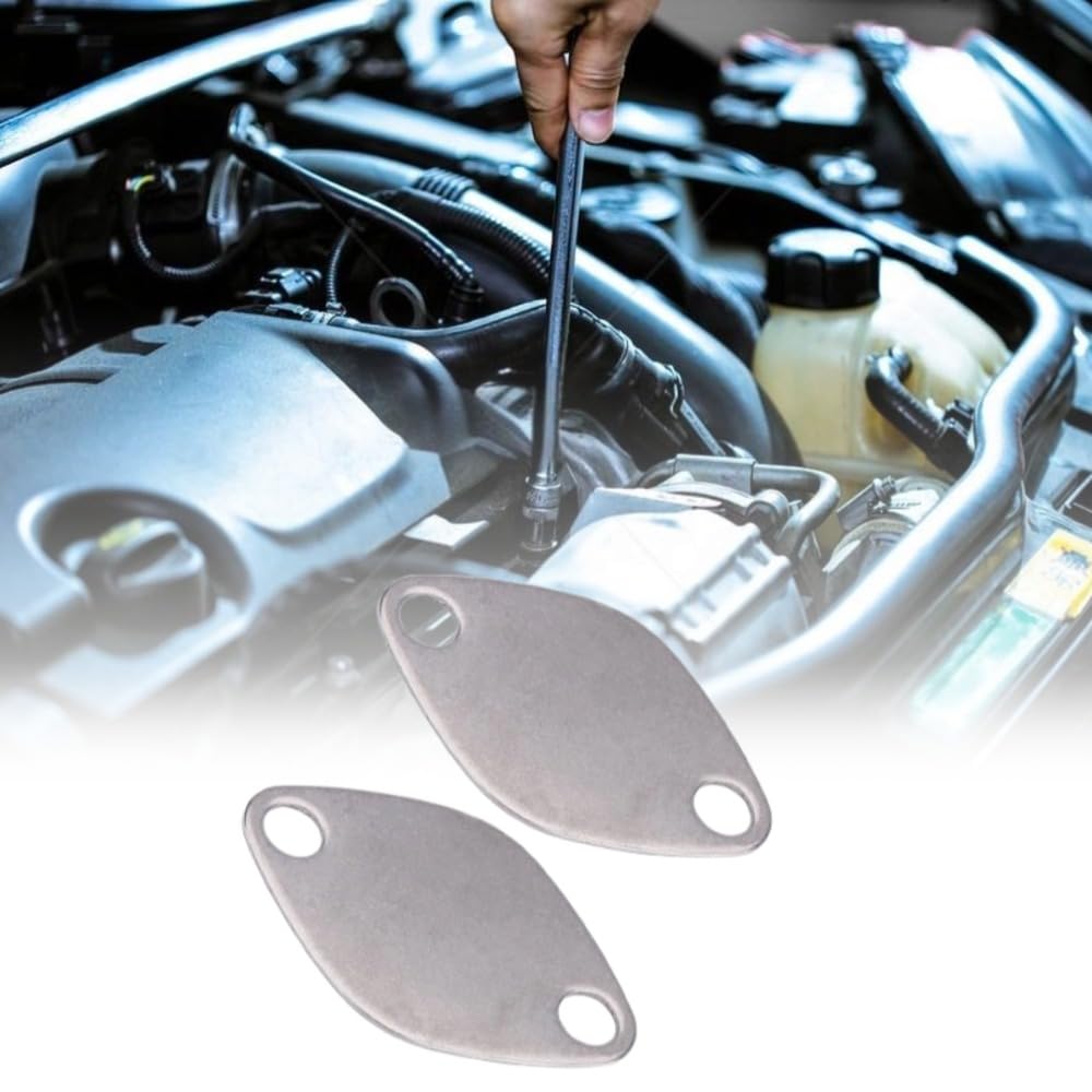 suppression vanne egr alfa gt + piastra egr 2.7 + agr 8mm 2 pezzi di ricambio per piastre di copertura della valvola EGR 2.2 2.5 DCI Accessorio di ricambio Parte