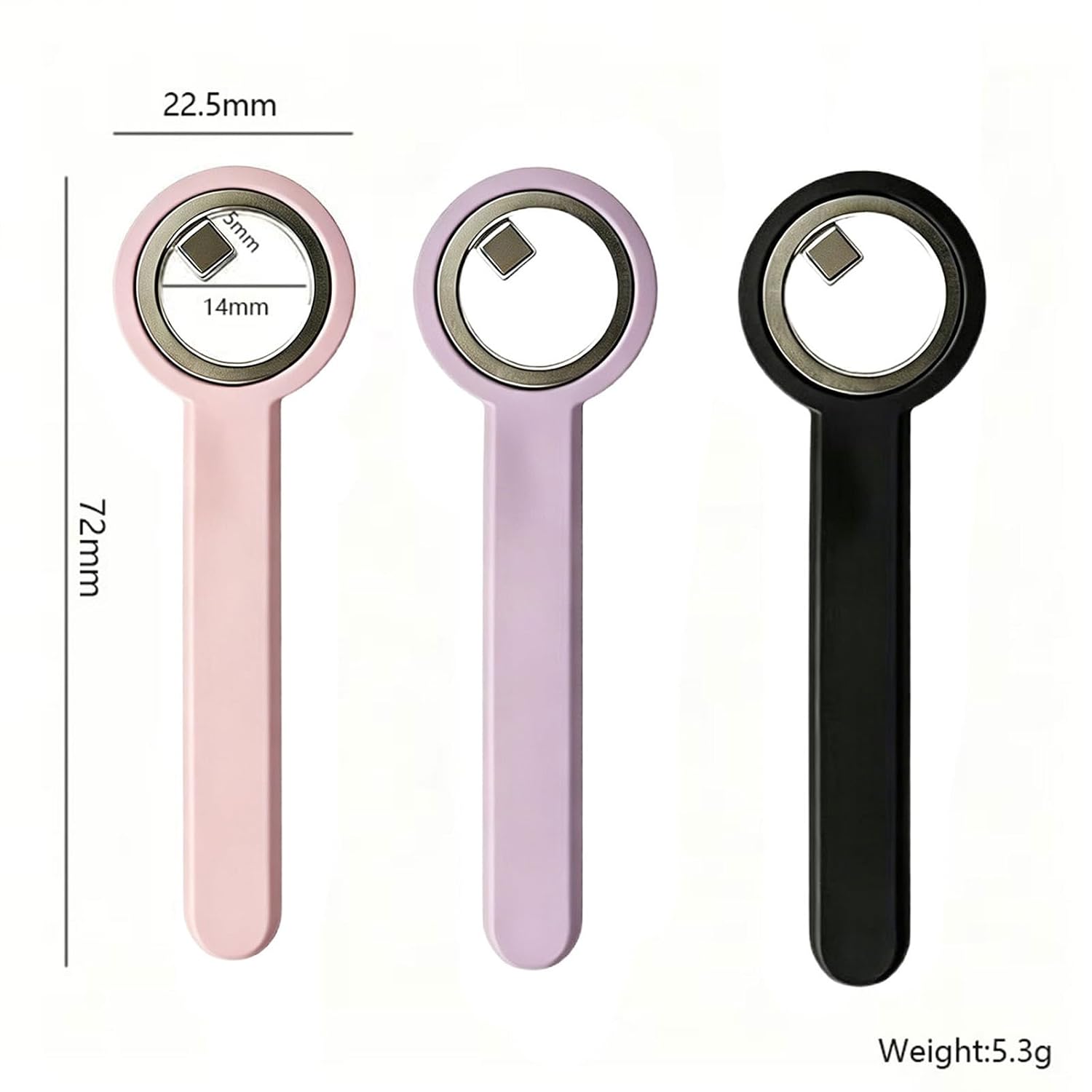 2026 Upgrade Ring-Shaped Cat Eye Magnet for Nails,2-in-1 Circle & Y Shape Nail Magnet Tool, Wide Beam French Heart Effect,Portable Cat Eye Nail Art Tool for DIY,Beginners & Nails Artists (D-2Pcs)