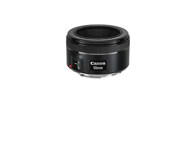 Canon EF 50 mm 1.8 STM Lens - Compact and Lightweight Lens for Canon DSLR Cameras, Fast Aperture, Smooth Focusing - Ideal for Portraits and Creative Photography - 50 mm - Single