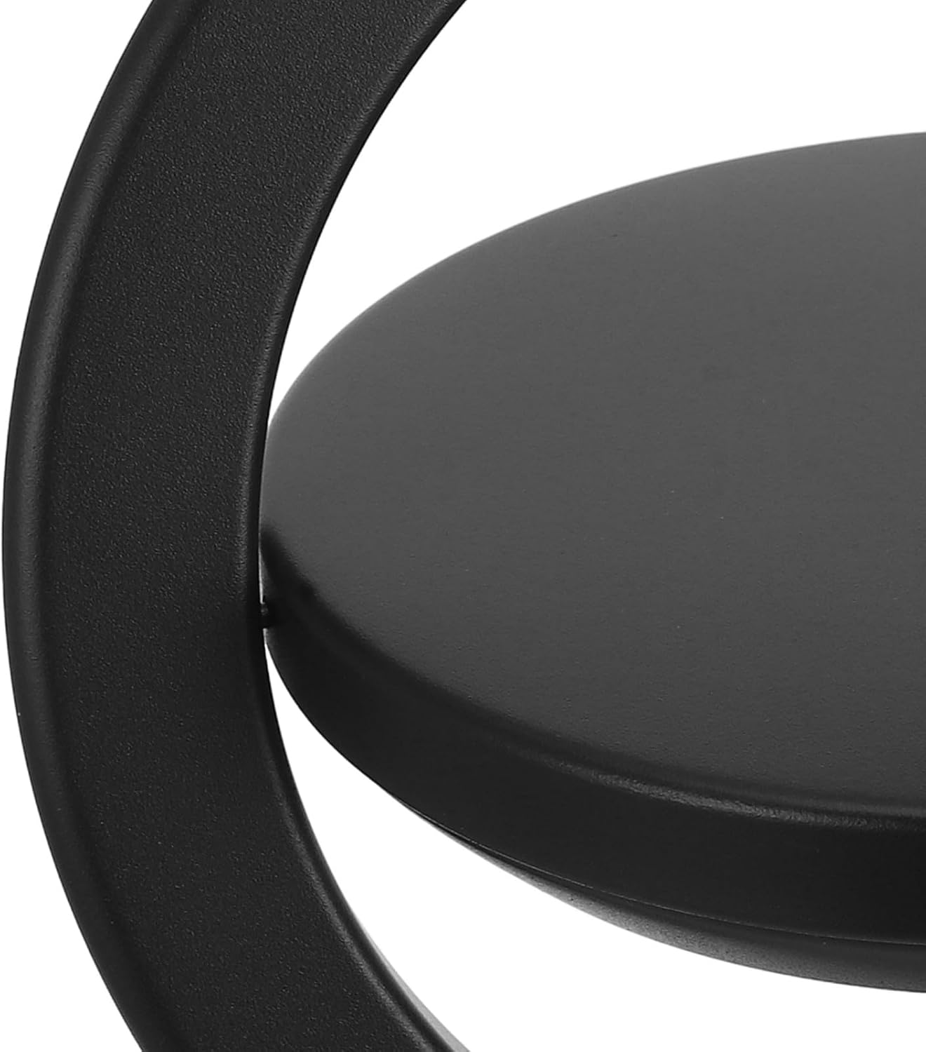 Stainless Steel Countertop Trash Can Lid Recessed round Swing Flap Cover 19.3-23cm Opening for Kitchen Bathroom Office Waste Bin