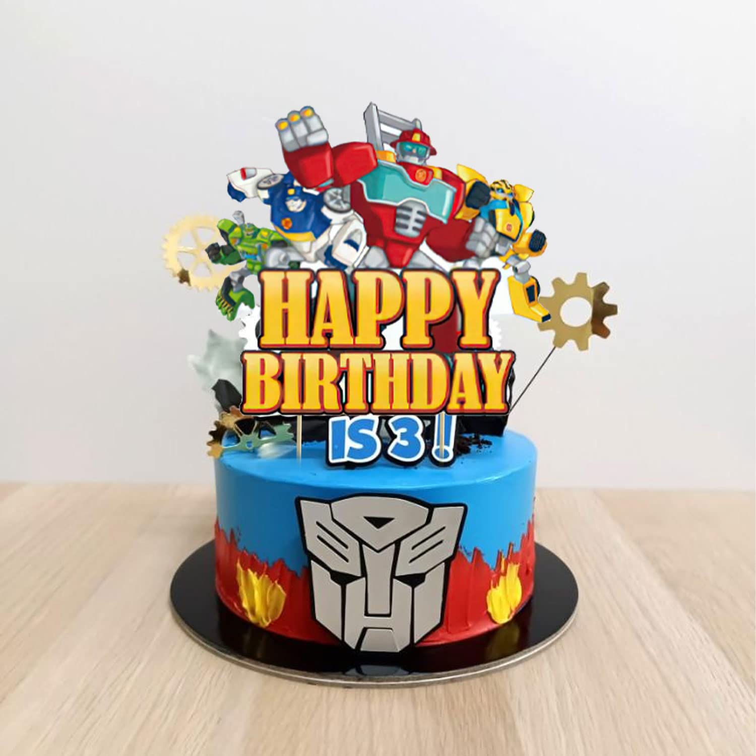 Pastel Bot Pastel De Robots De Rescate De Transformers