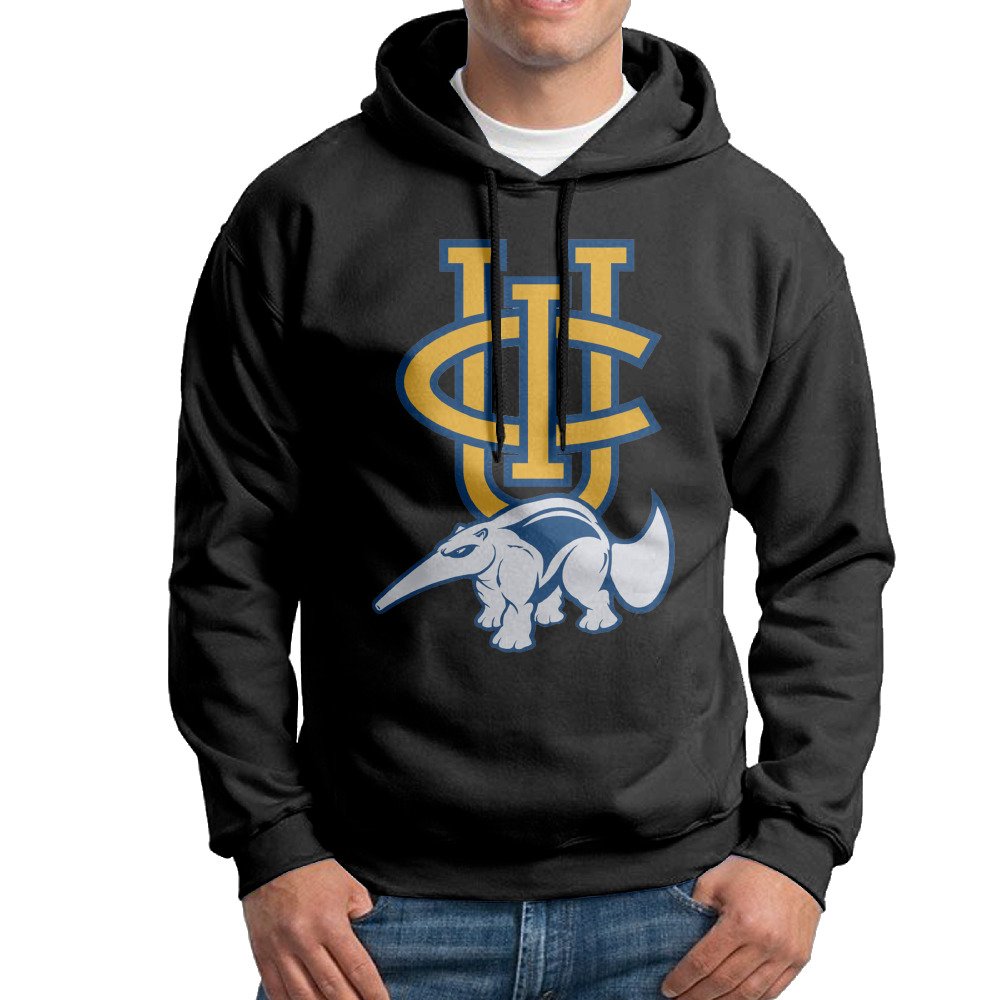 Dguwihdv Men UC Irvine Anteaters Cotton Black Pullover Hoodie Sweatshirt