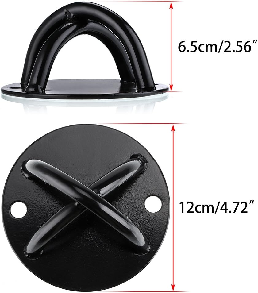 Hipiwe Ceiling Anchor Wall Mount Bracket for Suspension Straps, Gymnastic Rings, Aerial Yoga Swing & Hammock, Resistance Band, Battle Rope