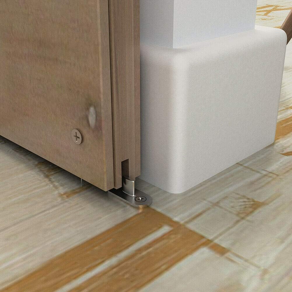 Black Friday - 40% OFF JUBEST Stainless Steel T-Guide for Sliding Barn Door Hardware Floor Mount