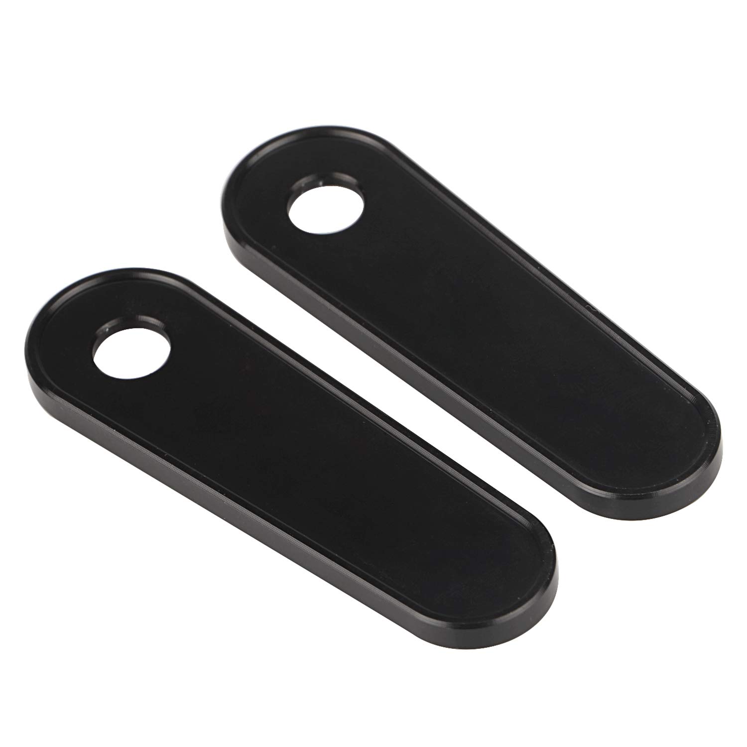1 Paar schwarze Fußrasten-Block-Off-Platten, Motorrad-Peg-Loch-Abdeckung für Harley Touring Road Glide Road King Glide Classic Street Glide FLHX FLHTCU 1993-2023