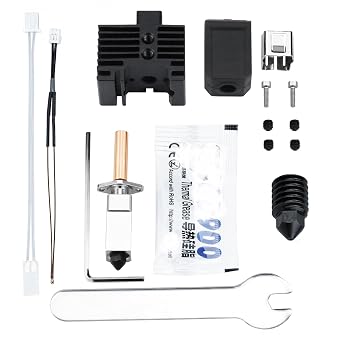 Upgrade TZ2.0 Bimetal Heatbreak Hotend w/Plated Copper Heater Block Ceramic Heater Thermistor Hardened Steel Nozzle 0.4 Compatible with Bambulab X1 / X1 Carbon Combo P1P 3D Printer