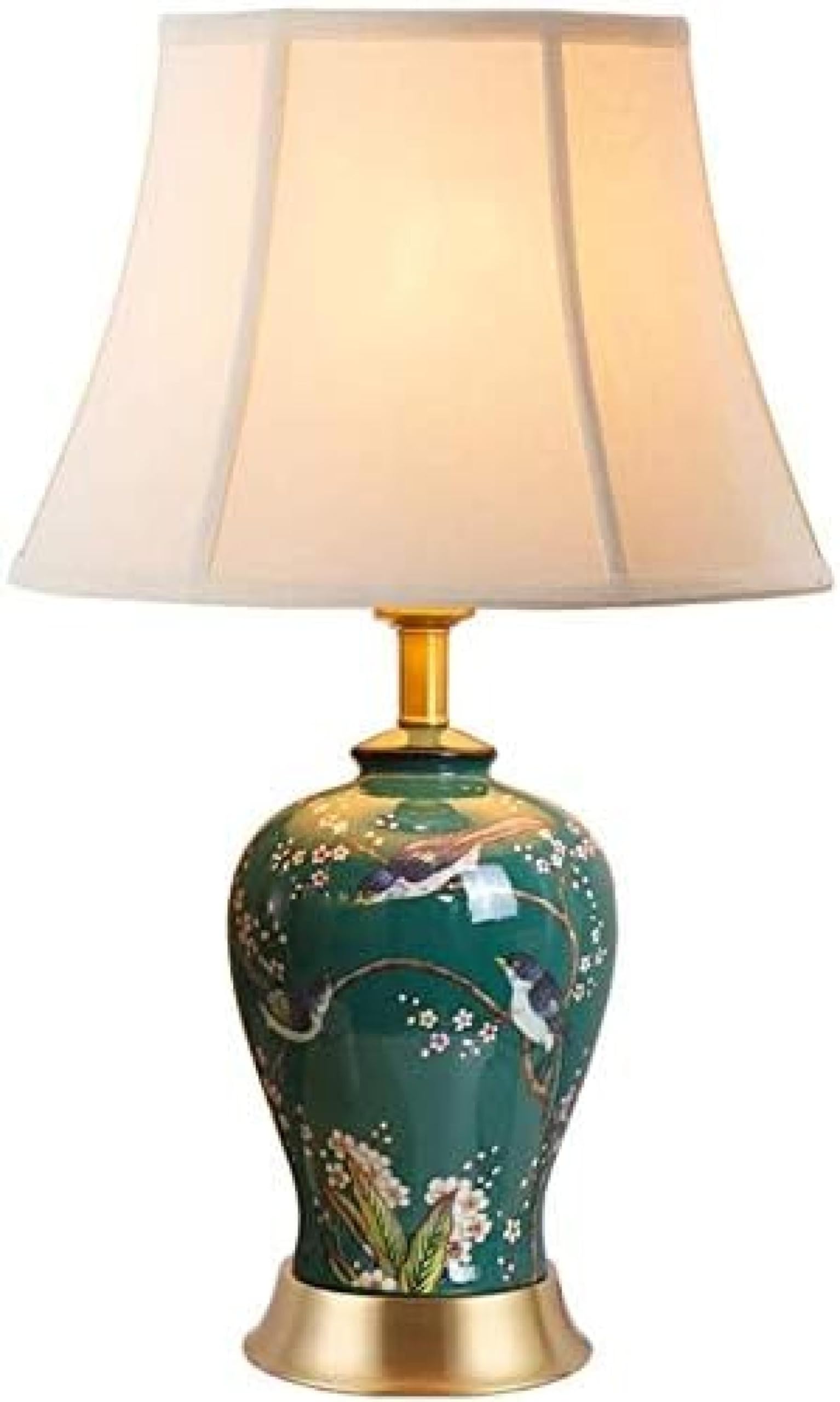 SGKOMN Ceraable Lamp Bedroom Bedside Lamp New Chinese Oriental Table Lamp Creative Decoration Table Lamp Living Room E-B