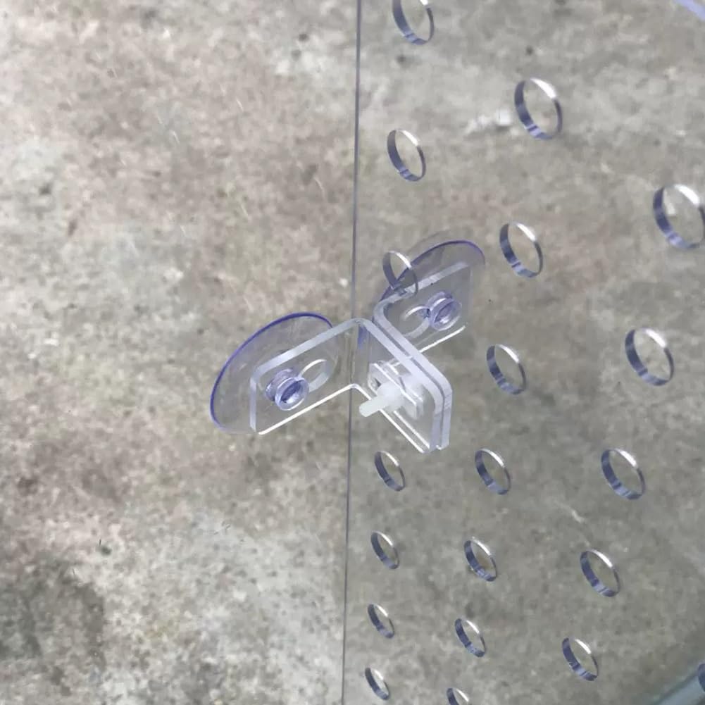 Rygcrud Kit De Separador Acrílico para Acuarios, Panel De 5 mm De Grosor con Ventosas, Separador para Peceras para Peces Agresivos, para Dividir El Espacio(44x70cm)