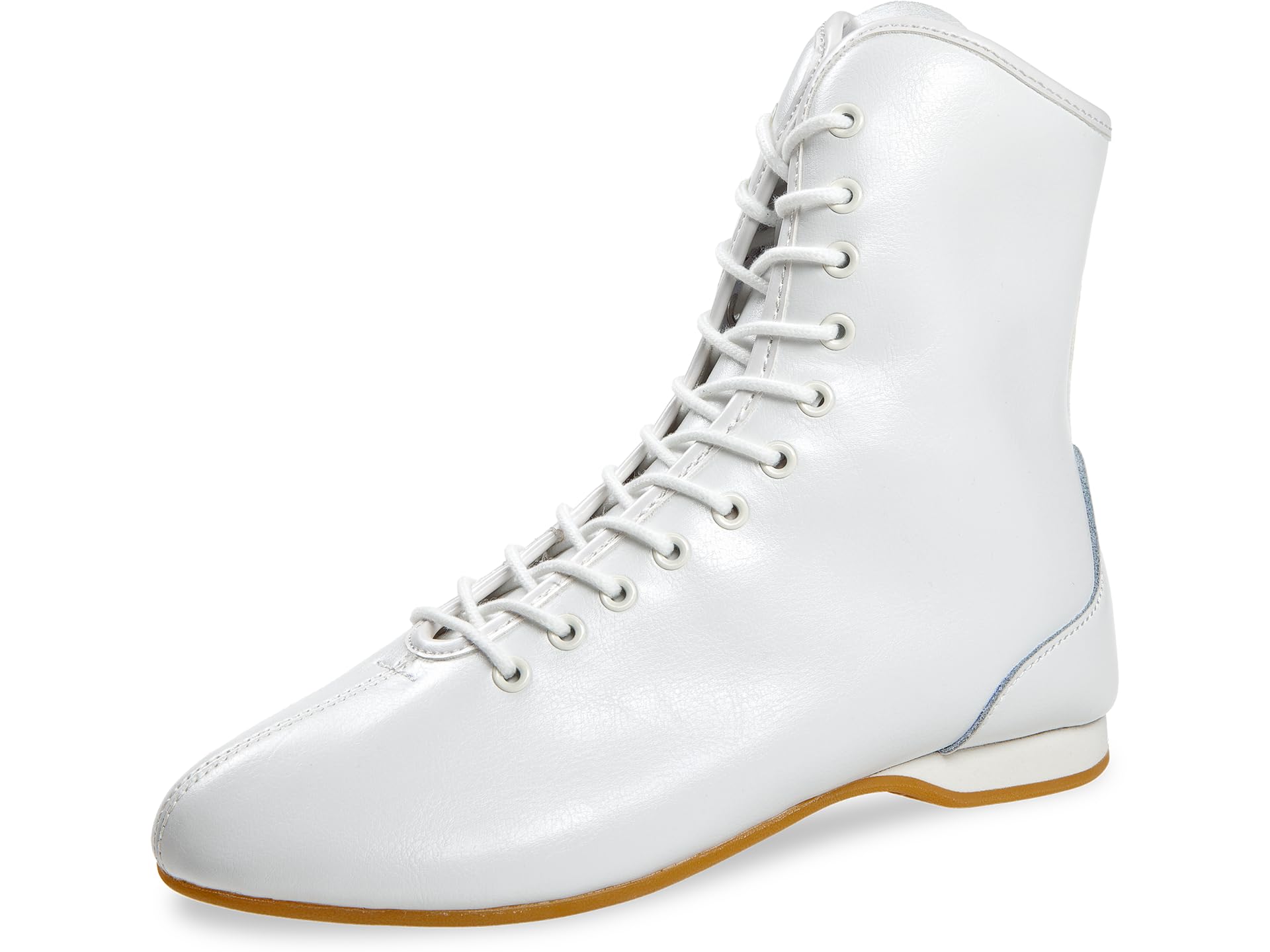 Diamant Stride Gardestiefel 11-Loch Unisex Gardeschuhe durchgehende Gummi-Sohle Leder