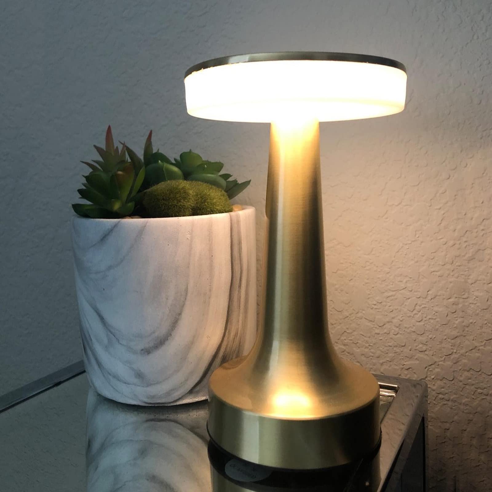 HYMZP Lampada da Tavolo Senza Fili,5000mAh Ricaricabile LED Eye-Protect